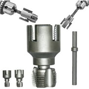 Integrated Internal \u0026 External Pipe Threading Tool, Pipe Thread Cutting Tool, Electric Drill Compatible Pvc Pipes Threader Kit, Garden Hose Thread Die, 1/2\